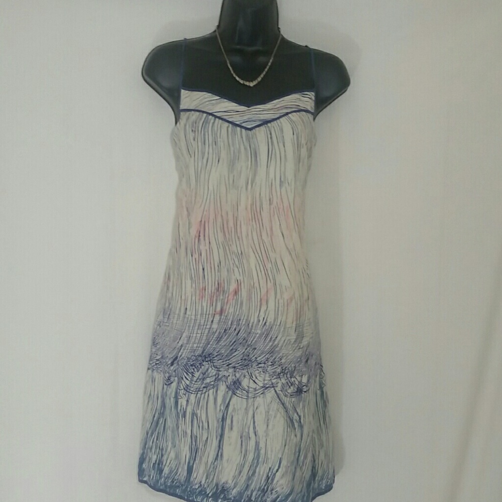 ANTHROPOLOGIE Viola Spaghetti Strap Dress Size 2 - Picture 1 of 6